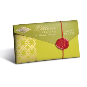 Lettera di Torrone Morbido Ricoperta al Limone 150g - Condorelli